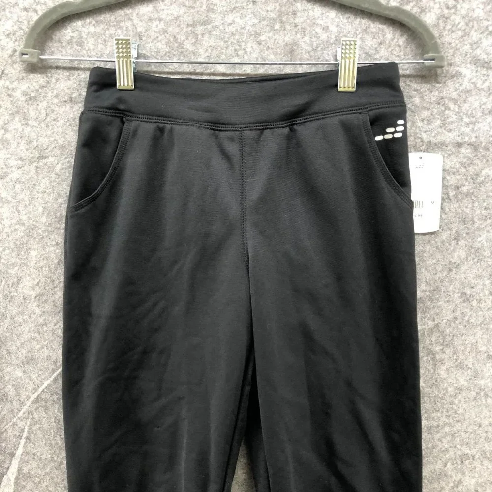 NWT BCG Girls Size M (8-10) Black Training Fleece Jogger Pants Active Athleisure